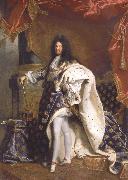 Hyacinthe Rigaud Portrait of Louis XIV painting